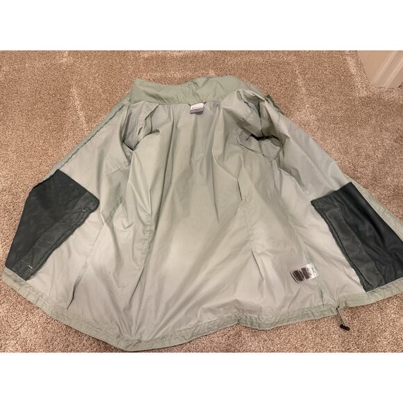 Columbia Womens Mint Green Windbreaker Full Zip Raincoat Jacket Size XL WL0127 - Picture 5 of 9